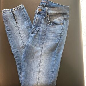 7 for all mankind split hem ankle skinny jean